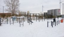 Площадка для воркаута в городе Челябинск №4720 Средняя Современная фото